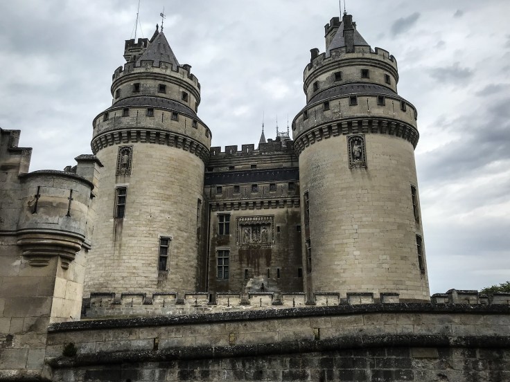 A view of the front of Chateau de Pierrefonds in Piccardie, France used as the castle of Camelot on BBC Merlin
